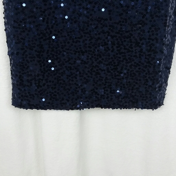 Vintage Circa 1985 Silk & Sequin Cocktail Dress - Picture 7 of 8